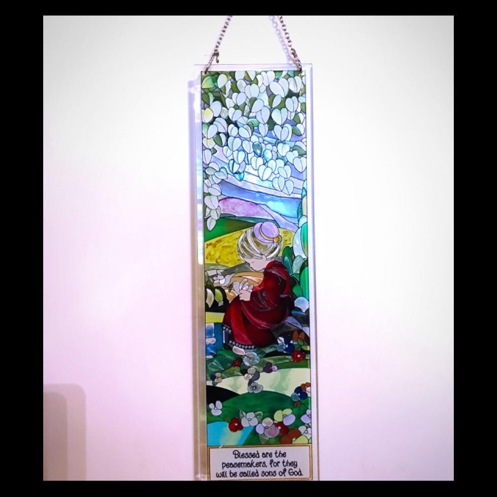 COPY - AMIA Gorgeous Hand-painted Glass Wall Hang…